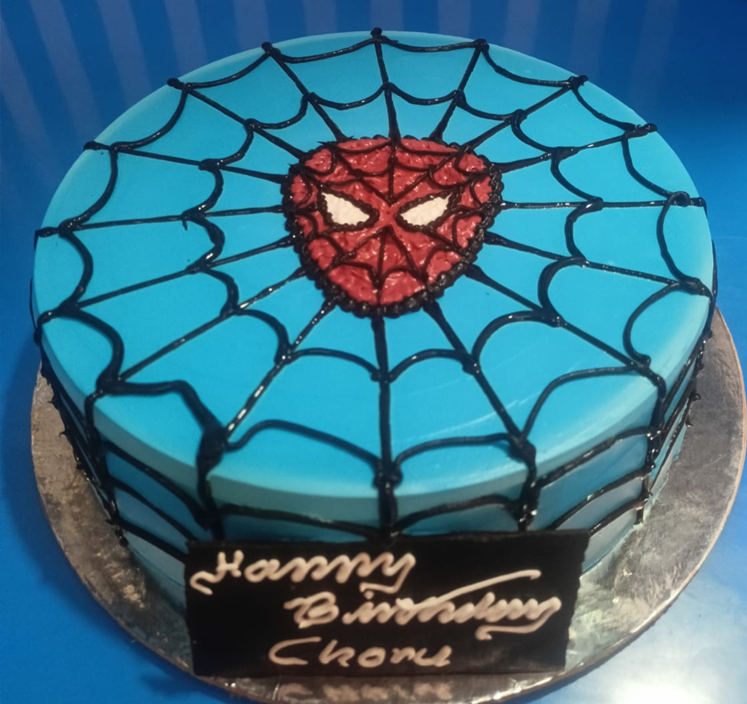 Blue Berry Cake Spider Man