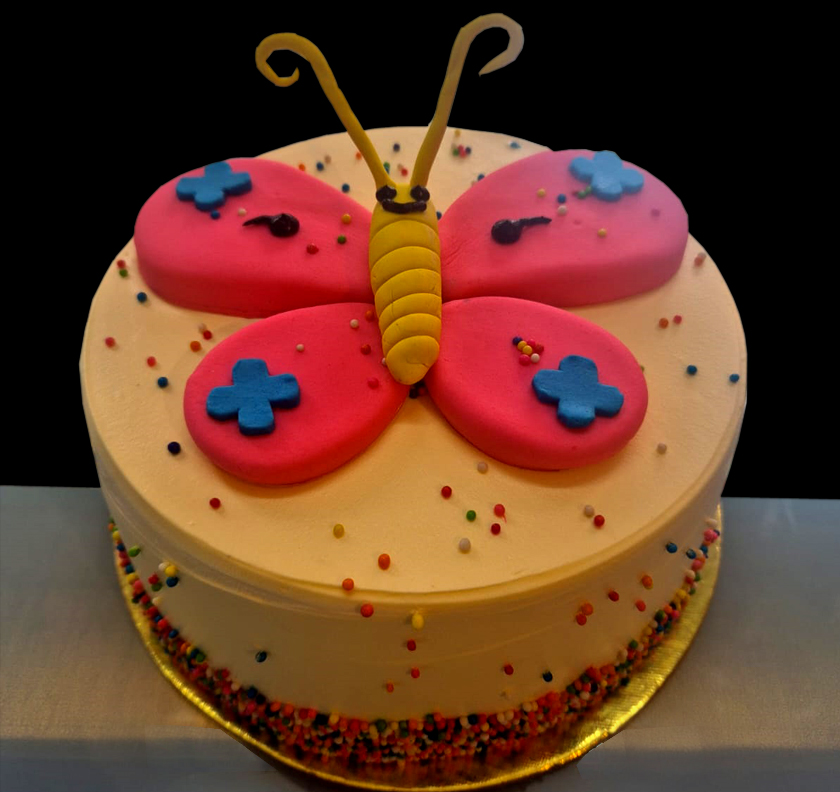 Butterfly Cake in Vanilla